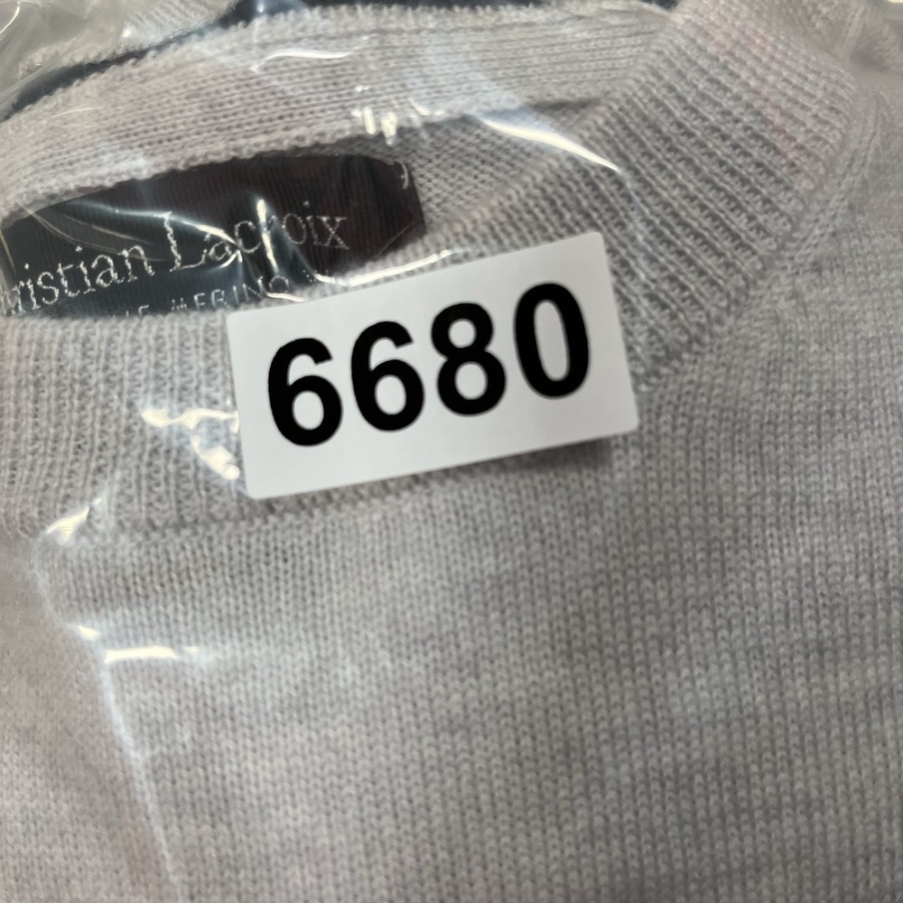Christian Lacroix Sweater XL Mens 100% Merino Wool Quiet Luxury Minimalist NEW - Picture 6 of 6